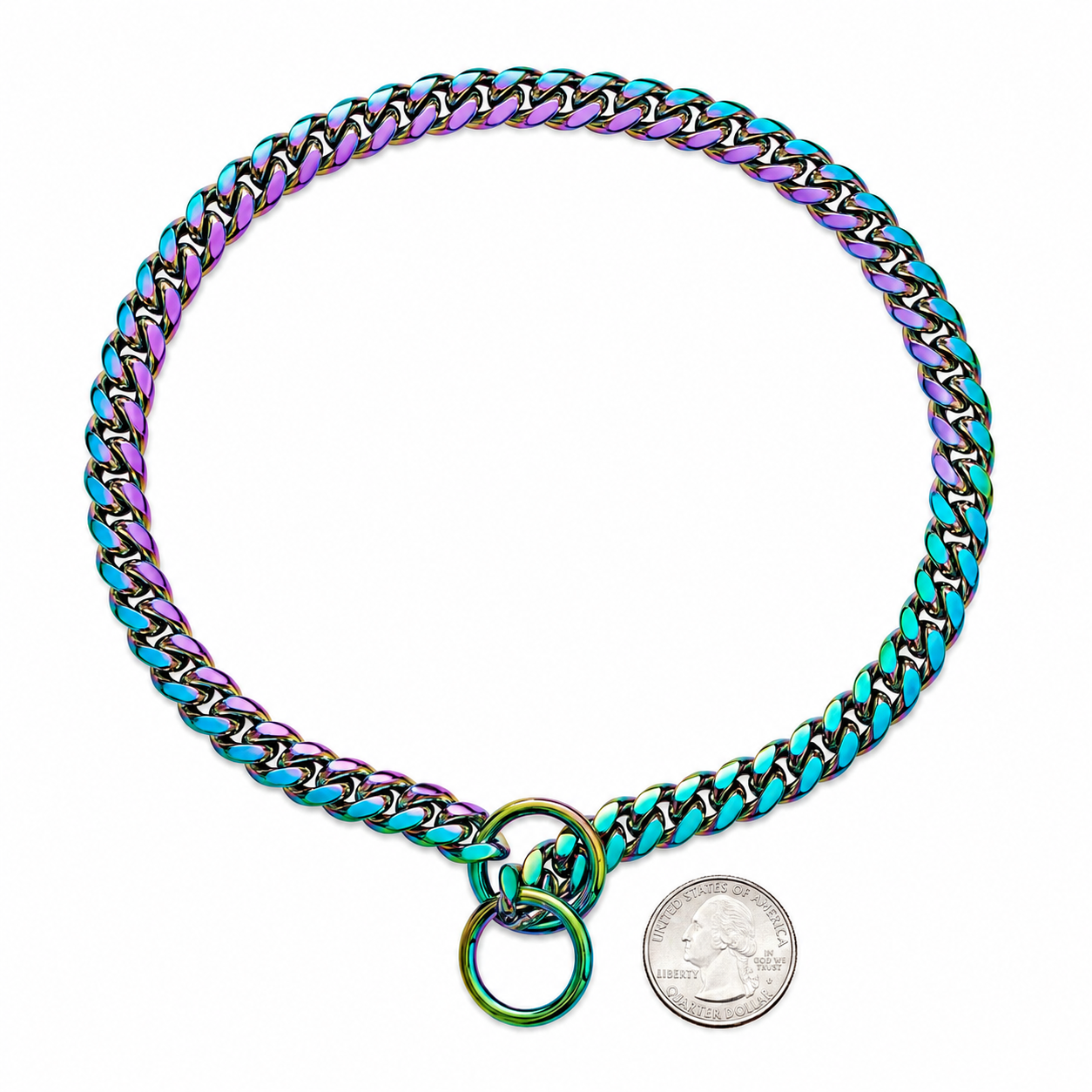 Heavy Duty Stainless Steel Dog Chain With Collar For Dogs