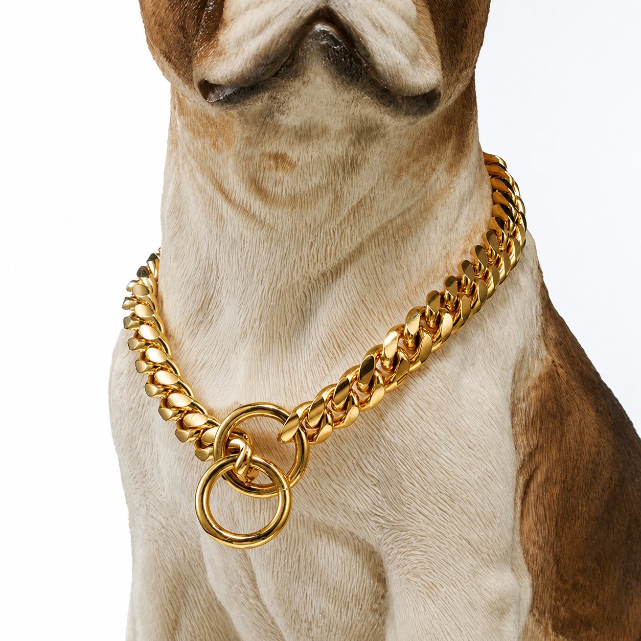 Heavy Duty Stainless Steel Dog Chain With Collar For Dogs