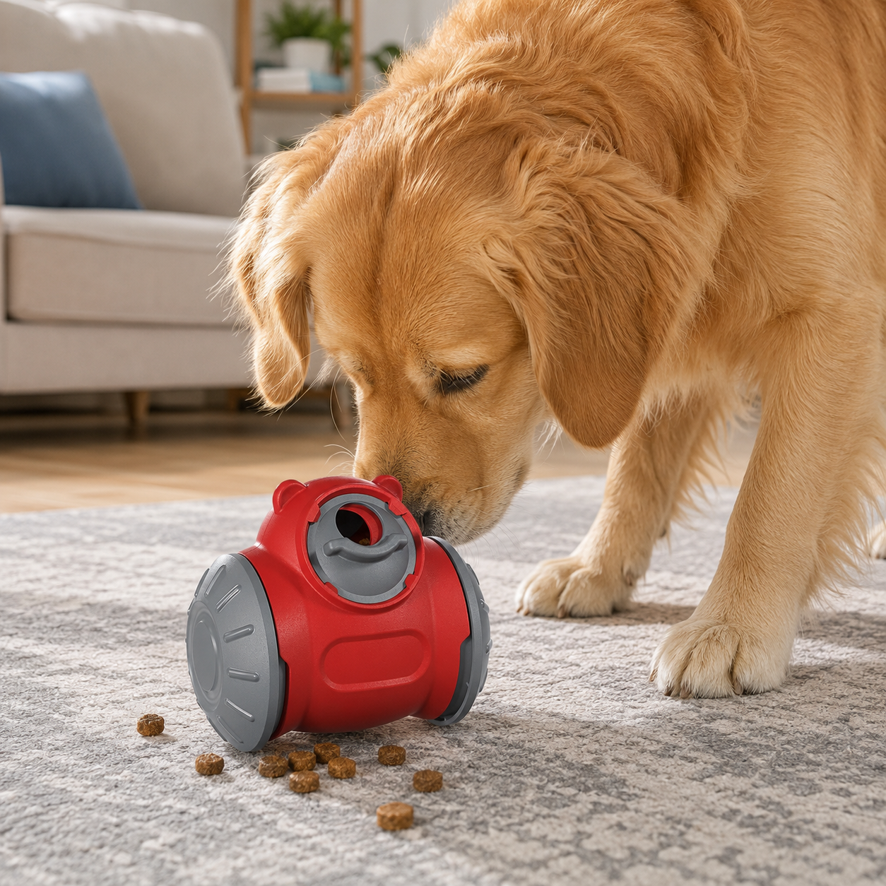 Interactive Slow Feeder Dog Tumbler Toy For Training