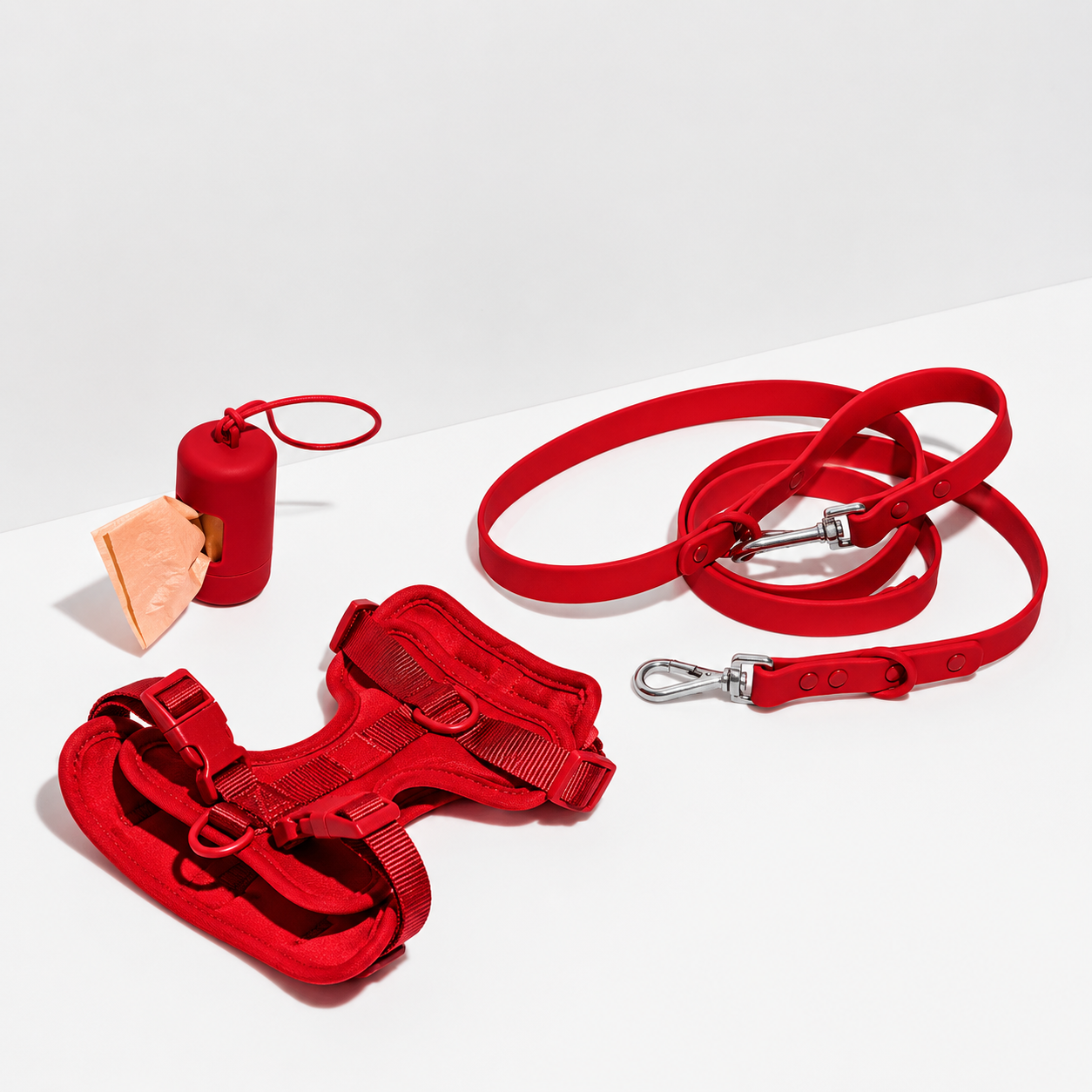 Dog Harness With Waterproof Walking Leash Kit