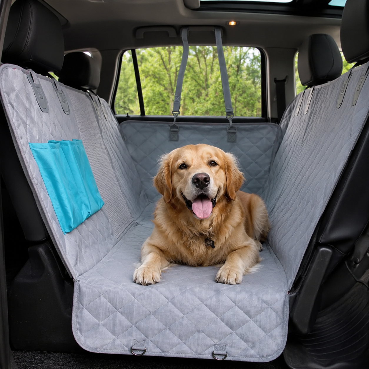 Waterproof Dog Car Seat Cover with Non-Slip Backing