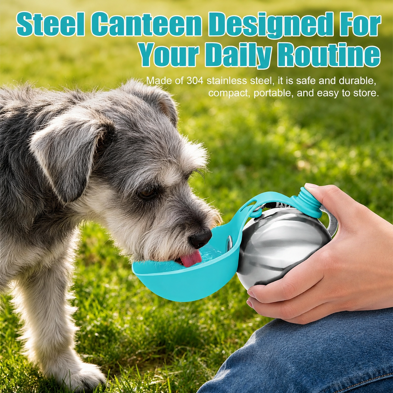 Portable Water Dispenser Bowl Bottle For Dogs
