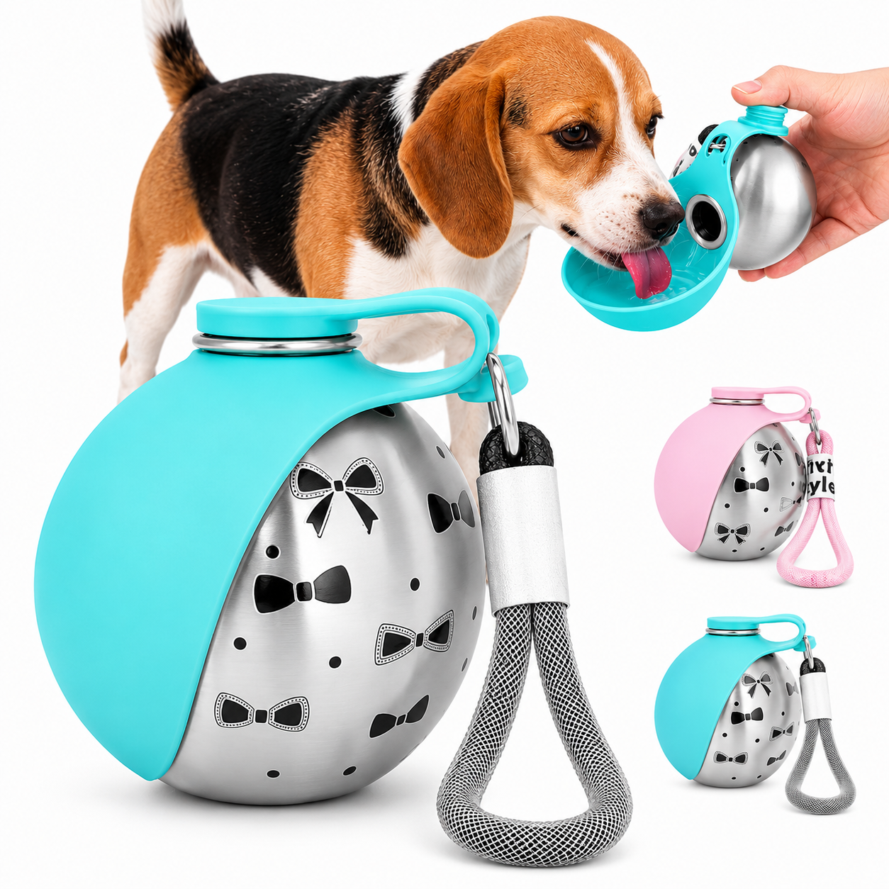 Portable Water Dispenser Bowl Bottle For Dogs