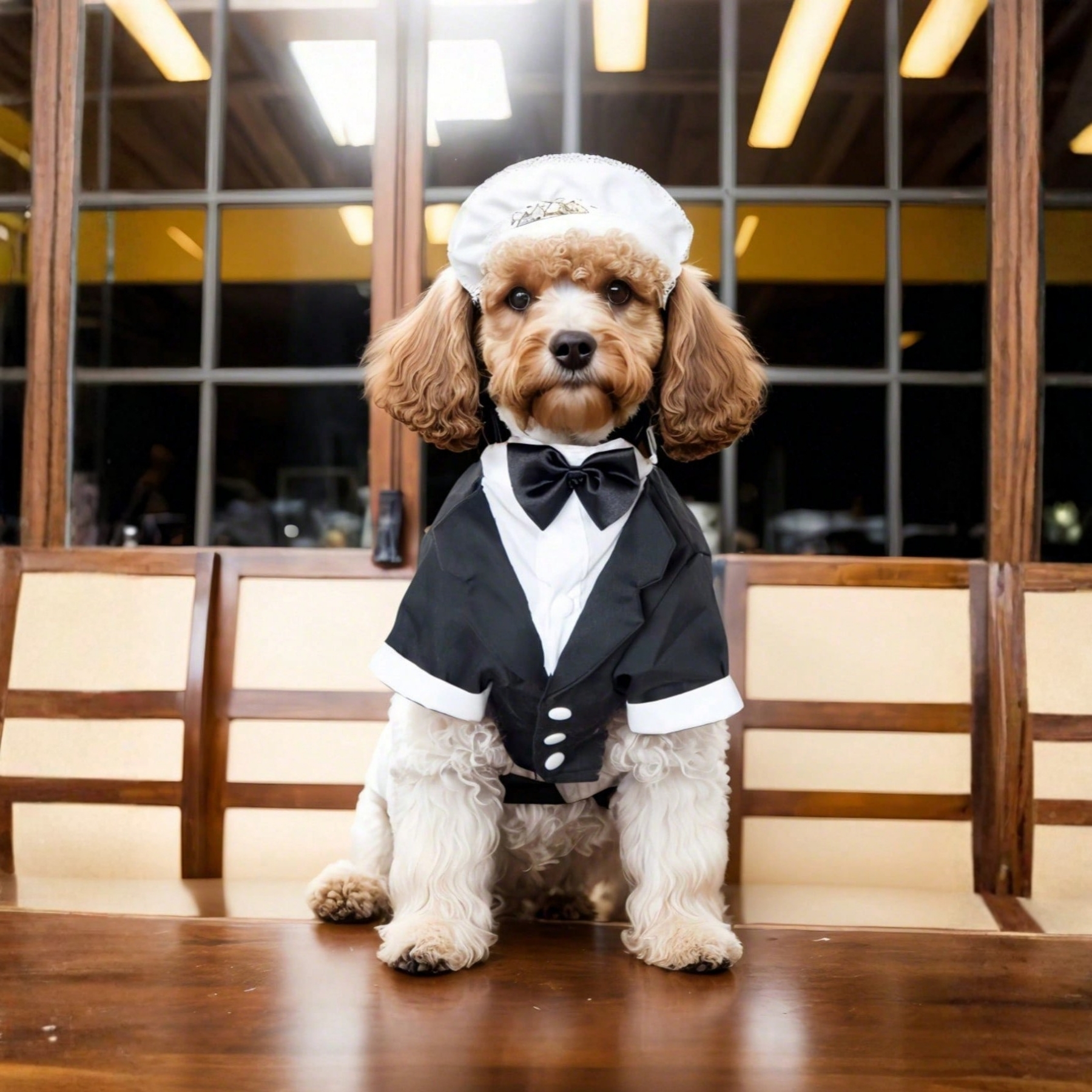 Formal Dog Tuxedo Suit With Bow Tie