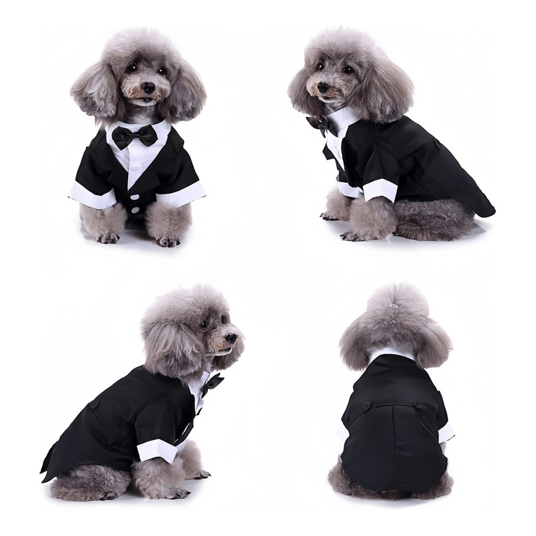 Formal Dog Tuxedo Suit With Bow Tie