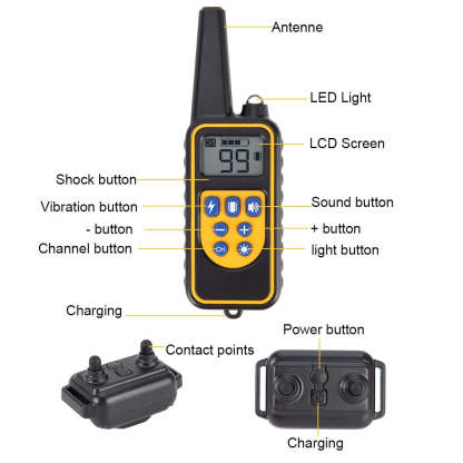 Ziggy Long Range Electric Dog Training Collar With Beep, Vibrate and No Harm Shock-Ziggy Dog Training Collar