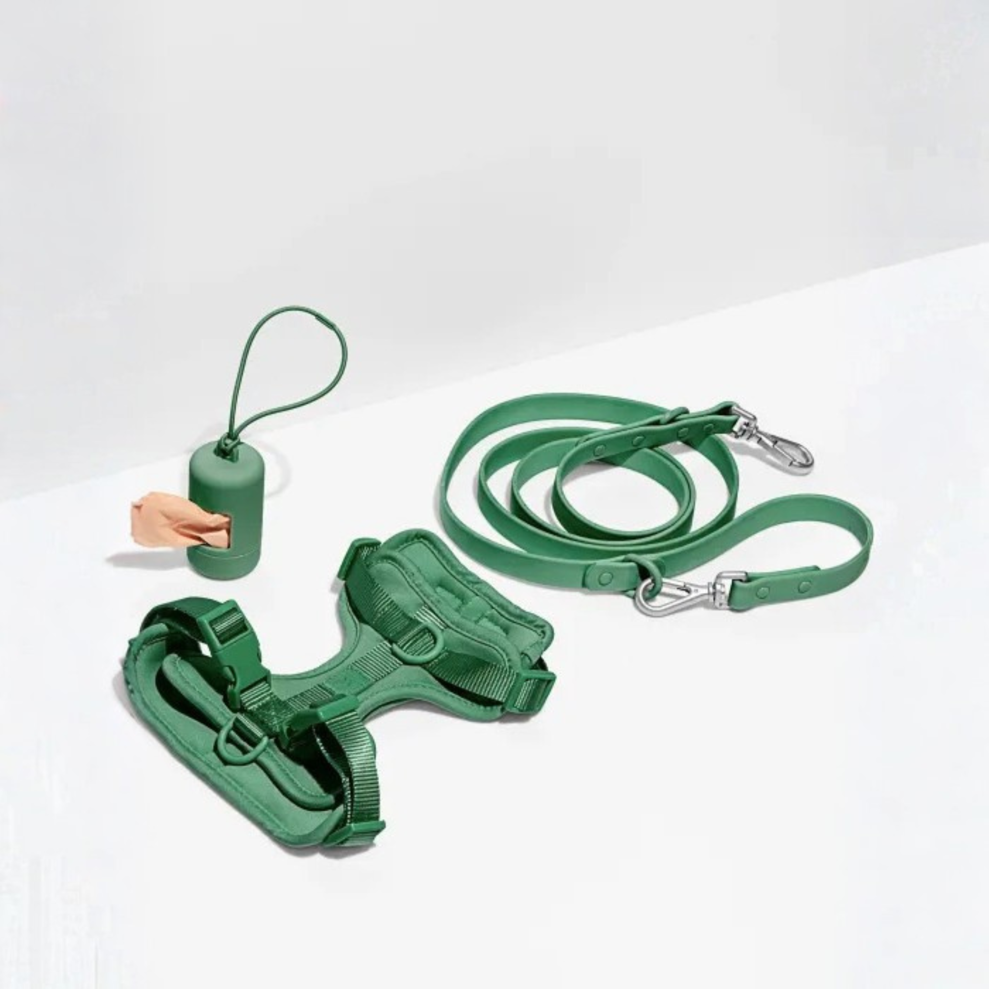 Dog Harness With Waterproof Walking Leash Kit