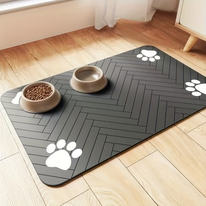 Quick Dry Diatom Mud Pet Feeding Mat For Cats And Dogs
