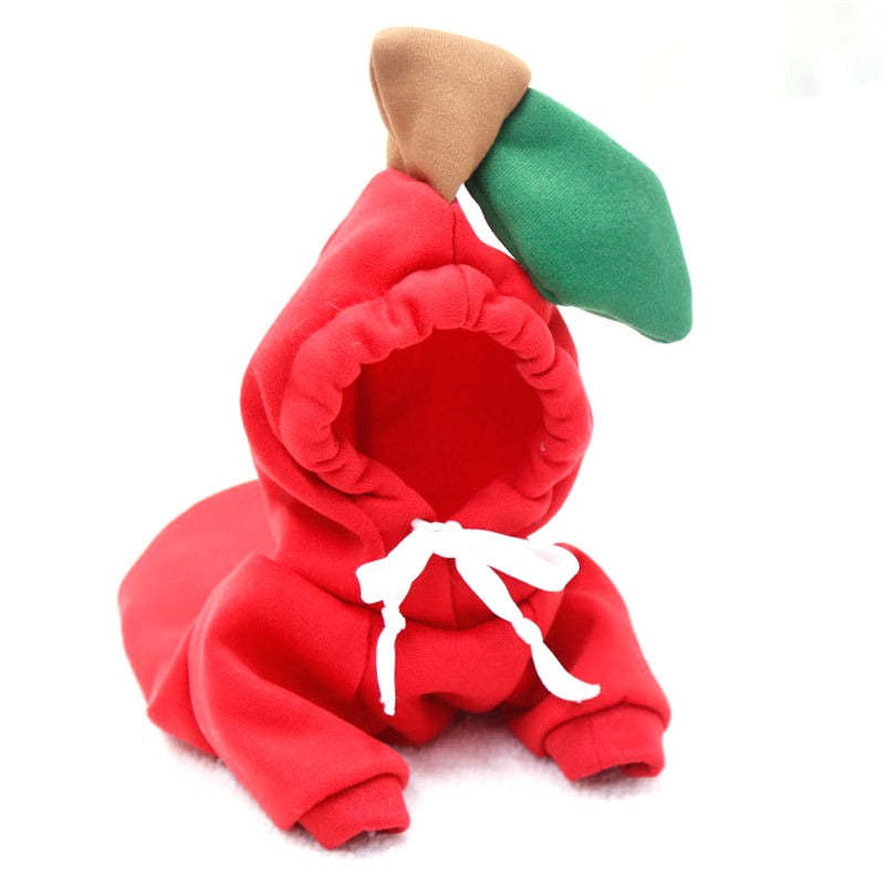 Warm Fleece Fruit Design Hoodies For Small Dogs-Ziggy Dog Training Collar