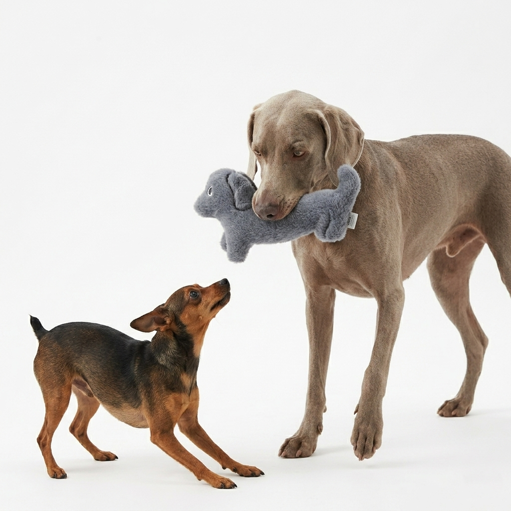 Sausage Dog Shaped Plush Toy For Interactive Play With Pets