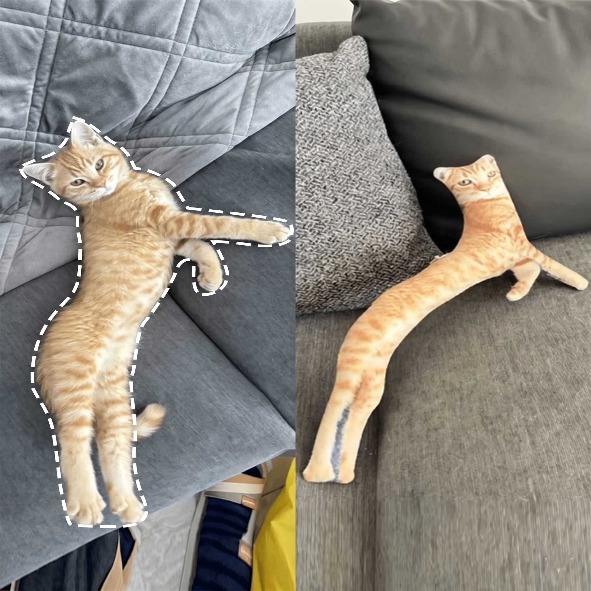 Personalized Pet Shape Throw Pillow With Double Sided Print