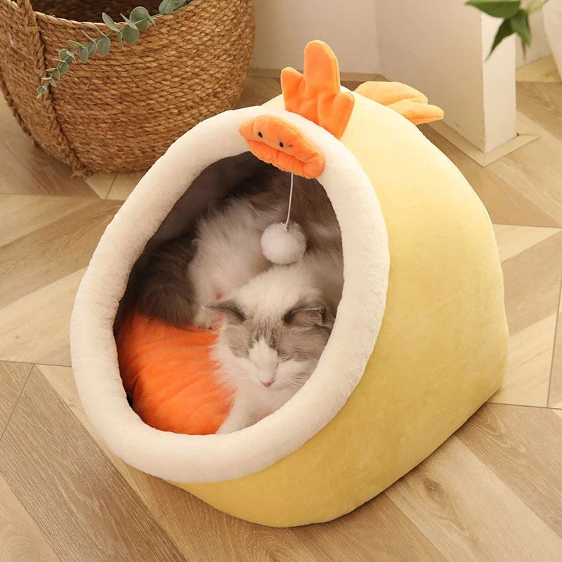 Tent Bed With Cushion Washable Pet Cave-Ziggy Dog Training Collar