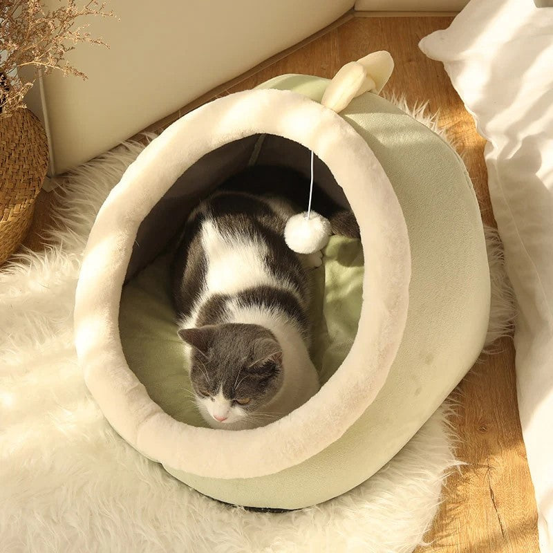 Tent Bed With Cushion Washable Pet Cave-Ziggy Dog Training Collar