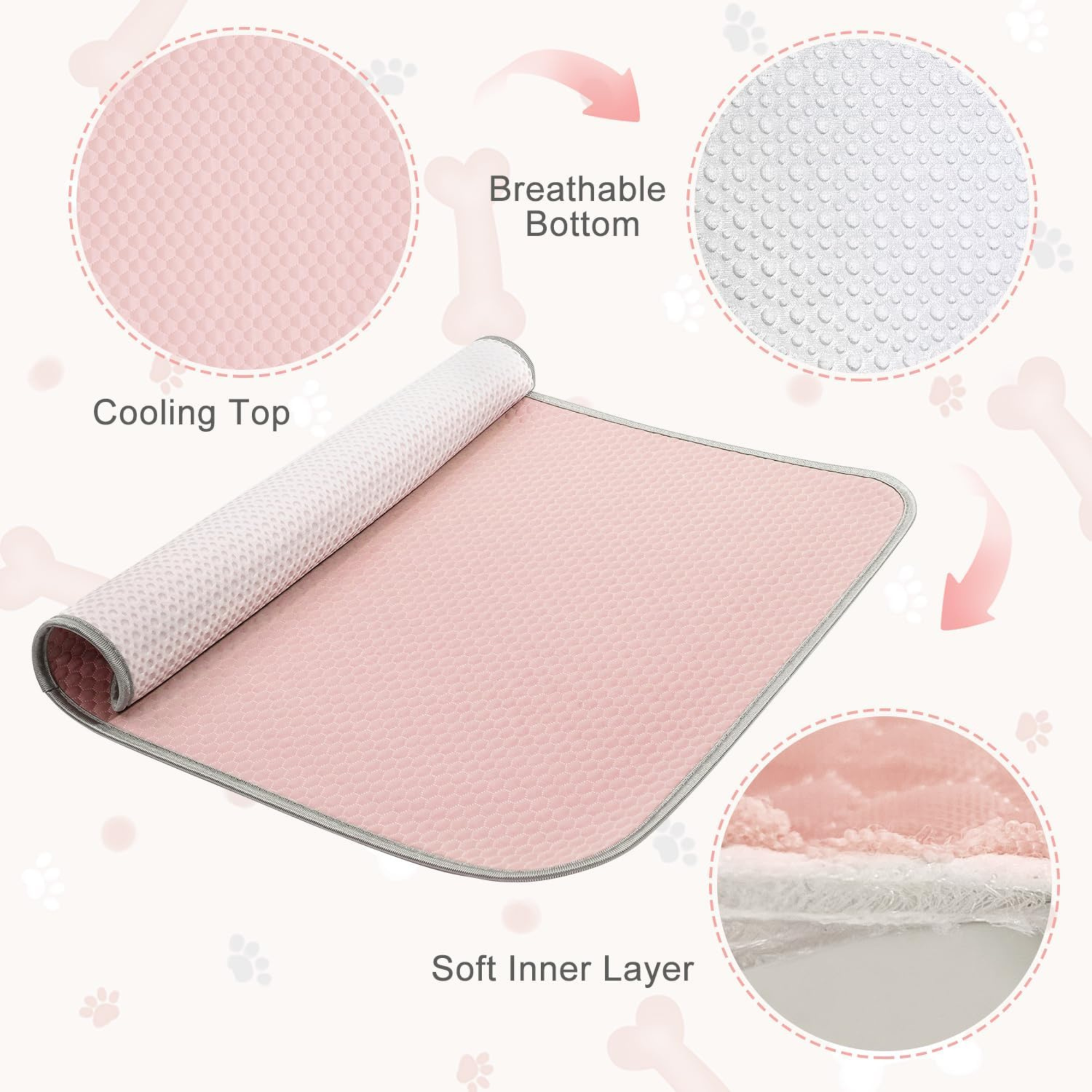 Washable Self Cooling Ice Silk Mat For Pets
