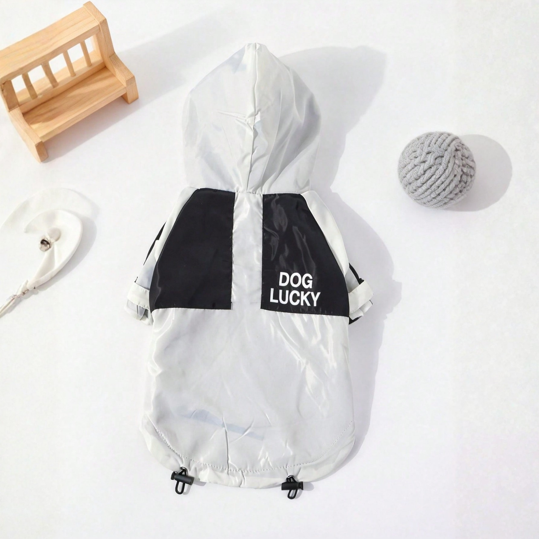 Waterproof Dog Jacket With Hood And Zipper
