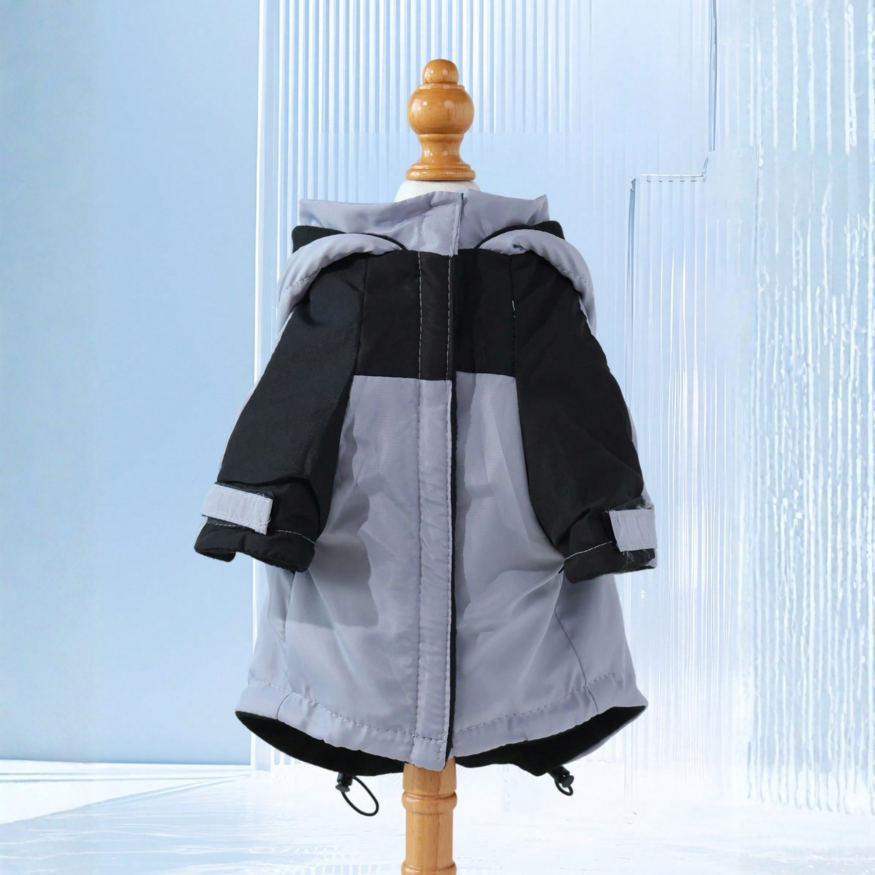 Waterproof Dog Jacket With Hood And Zipper