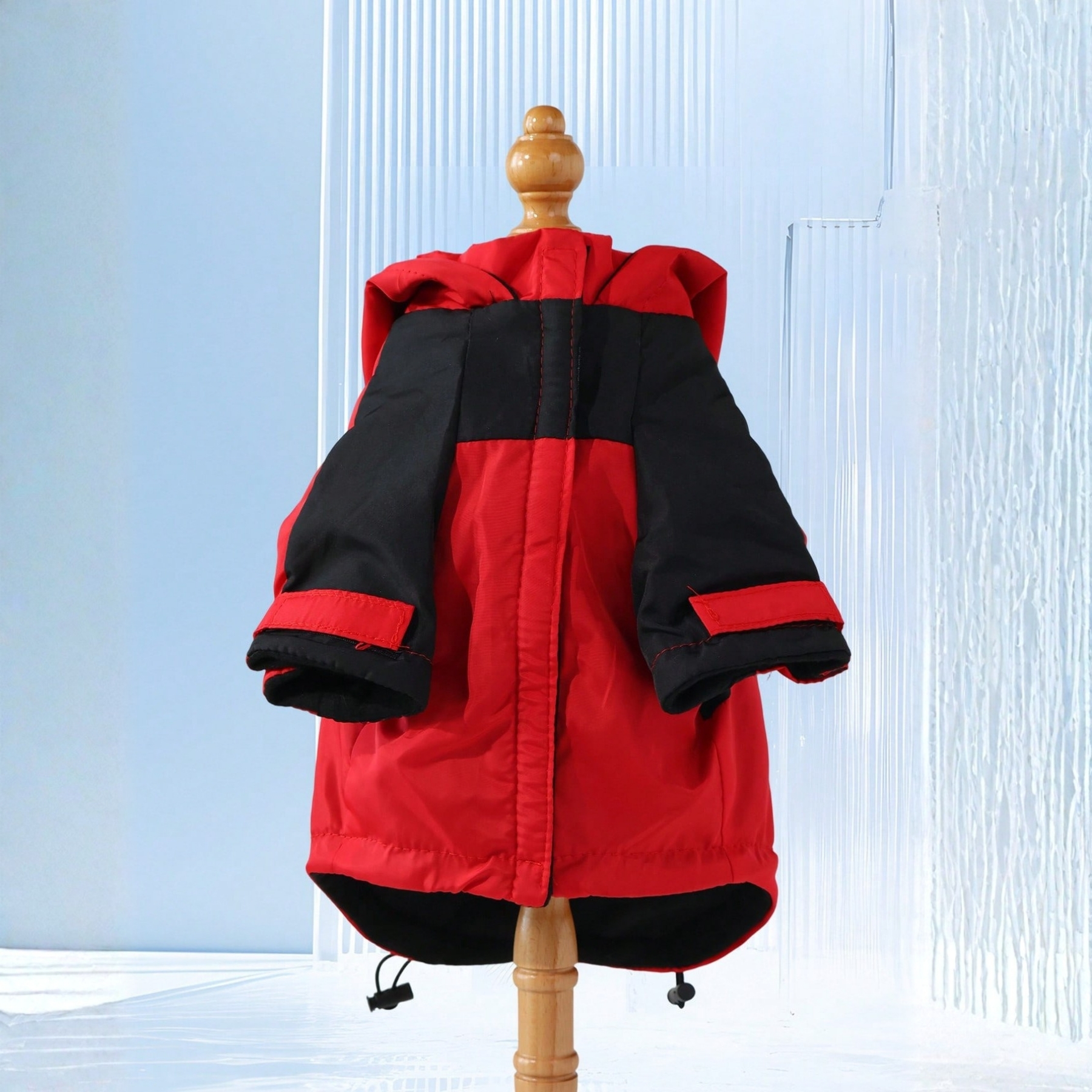 Waterproof Dog Jacket With Hood And Zipper