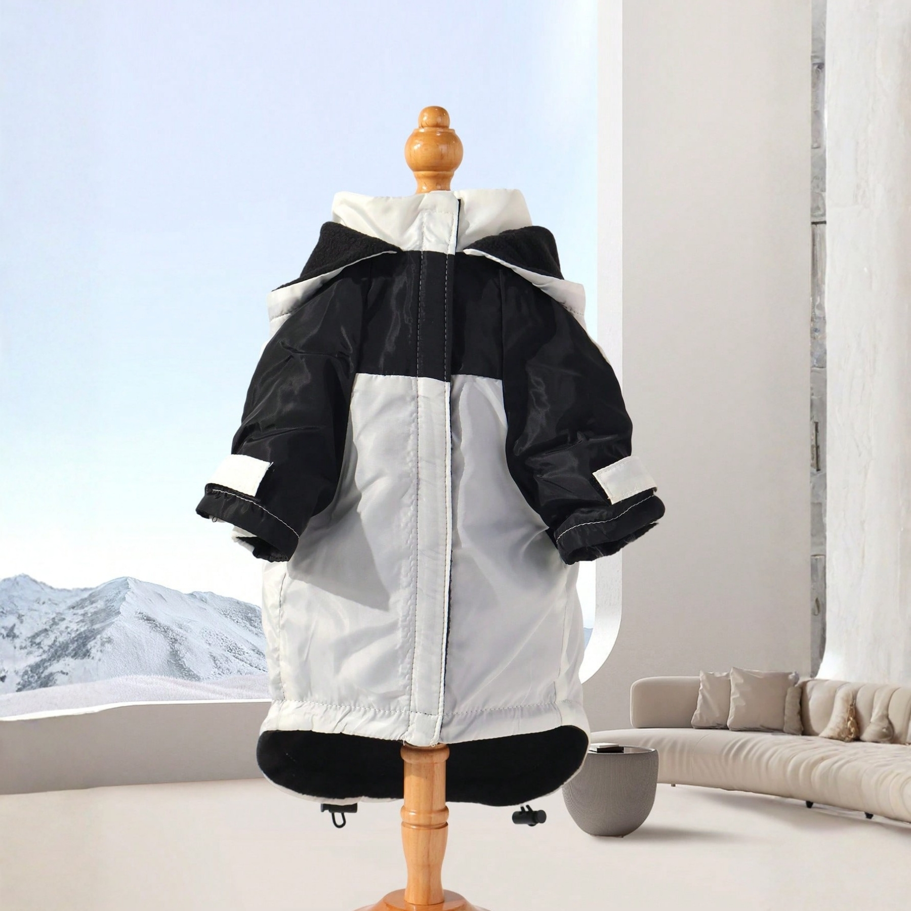 Waterproof Dog Jacket With Hood And Zipper