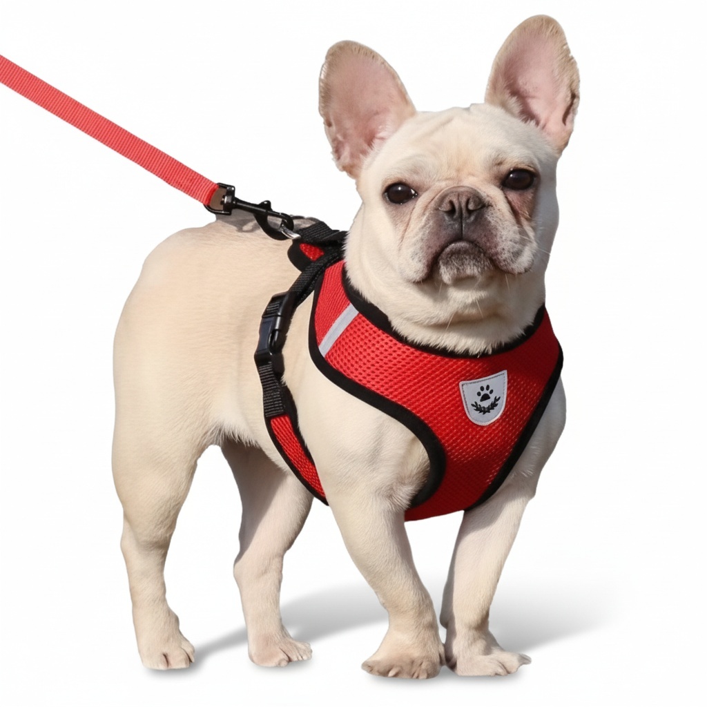 Adjustable Dog Harness With Reflective Leash