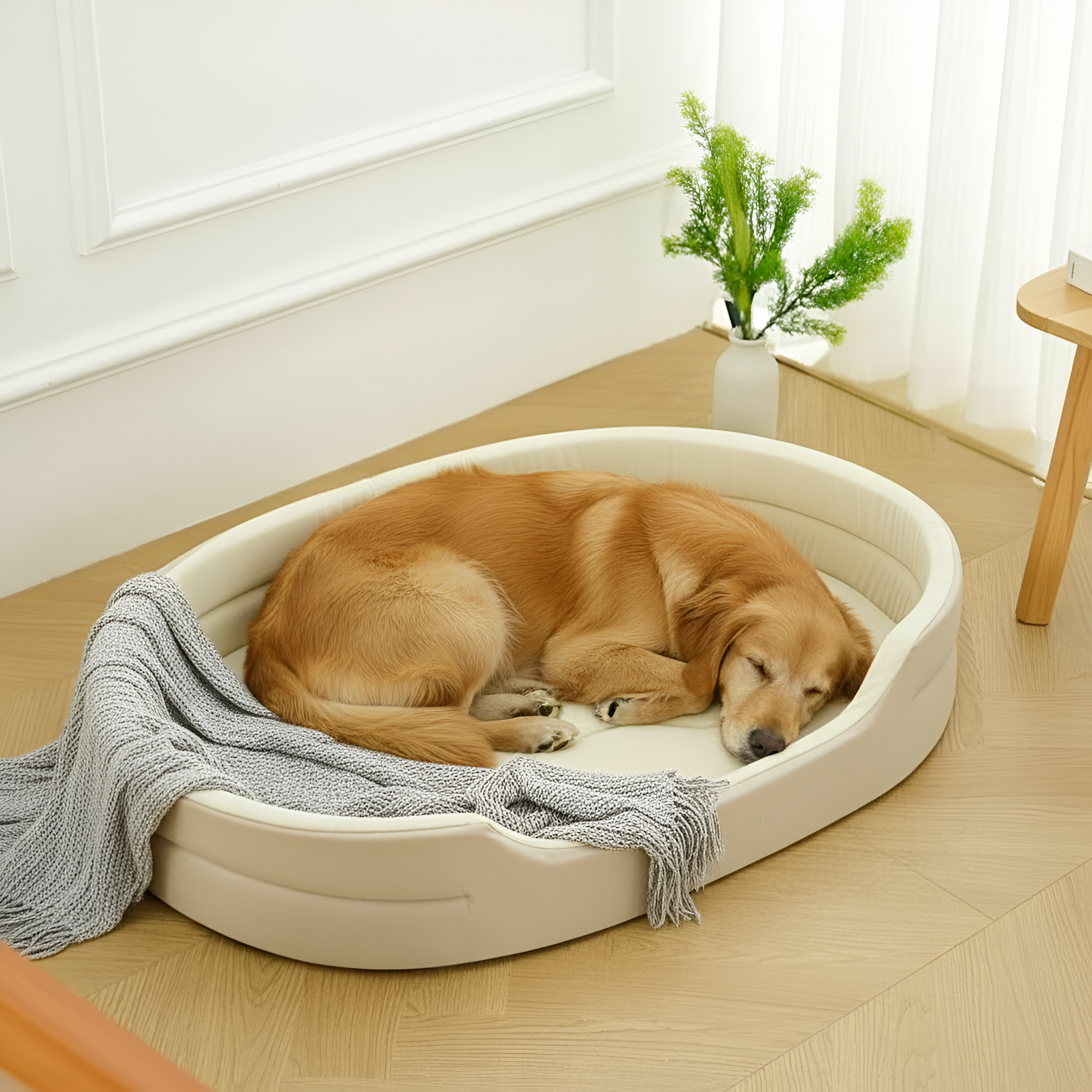 Comfortable Dog Bed Soft Plush Pet Mattress With Non Slip Bottom
