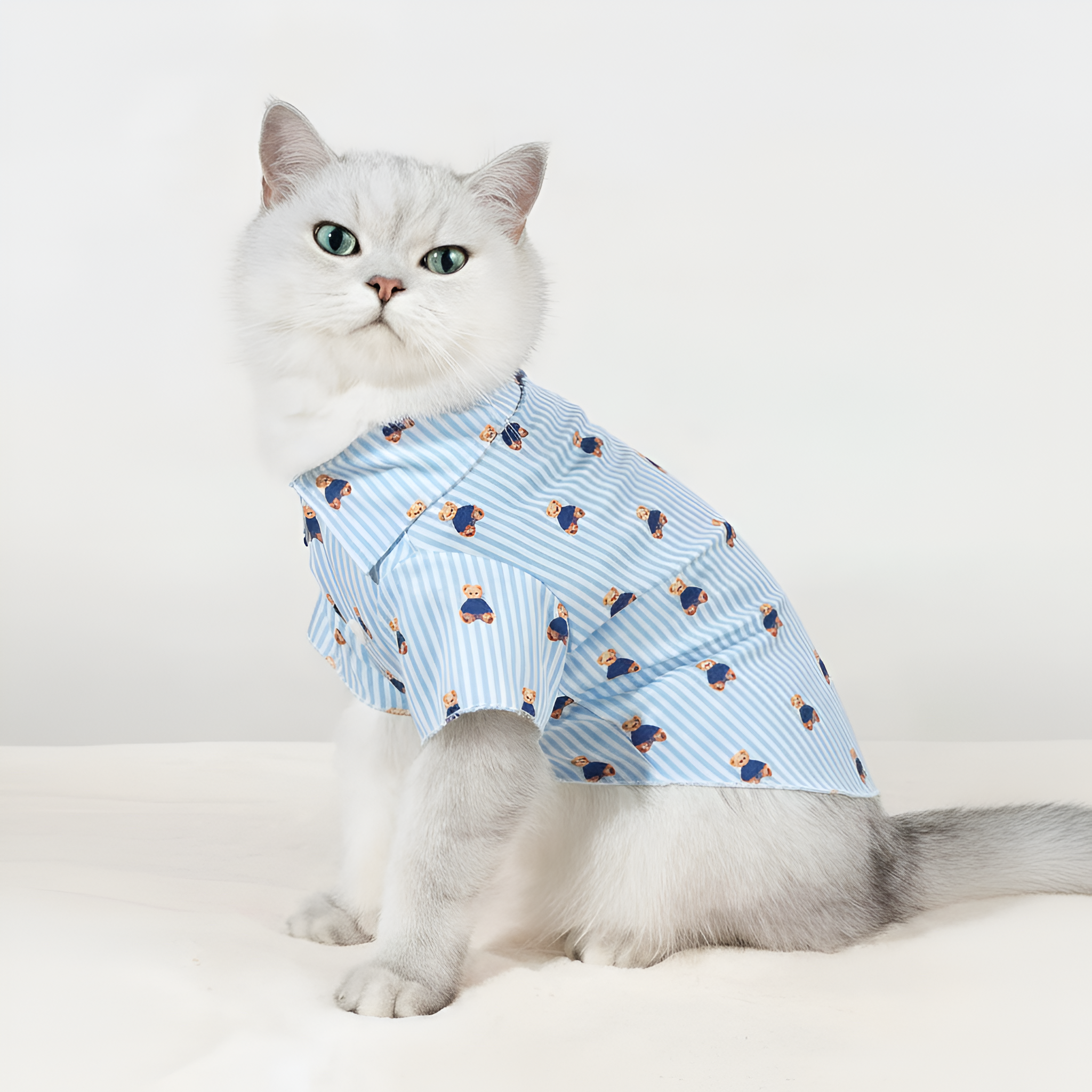 Tropical Print Pet Shirt With Pineapple And Hibiscus Design
