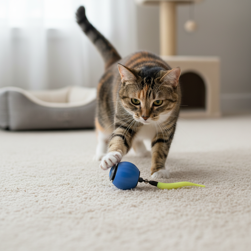 Smart Rolling Ball Interactive Toy For Cats