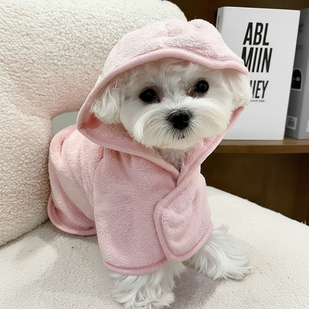 Pet Bathrobe Hood Design