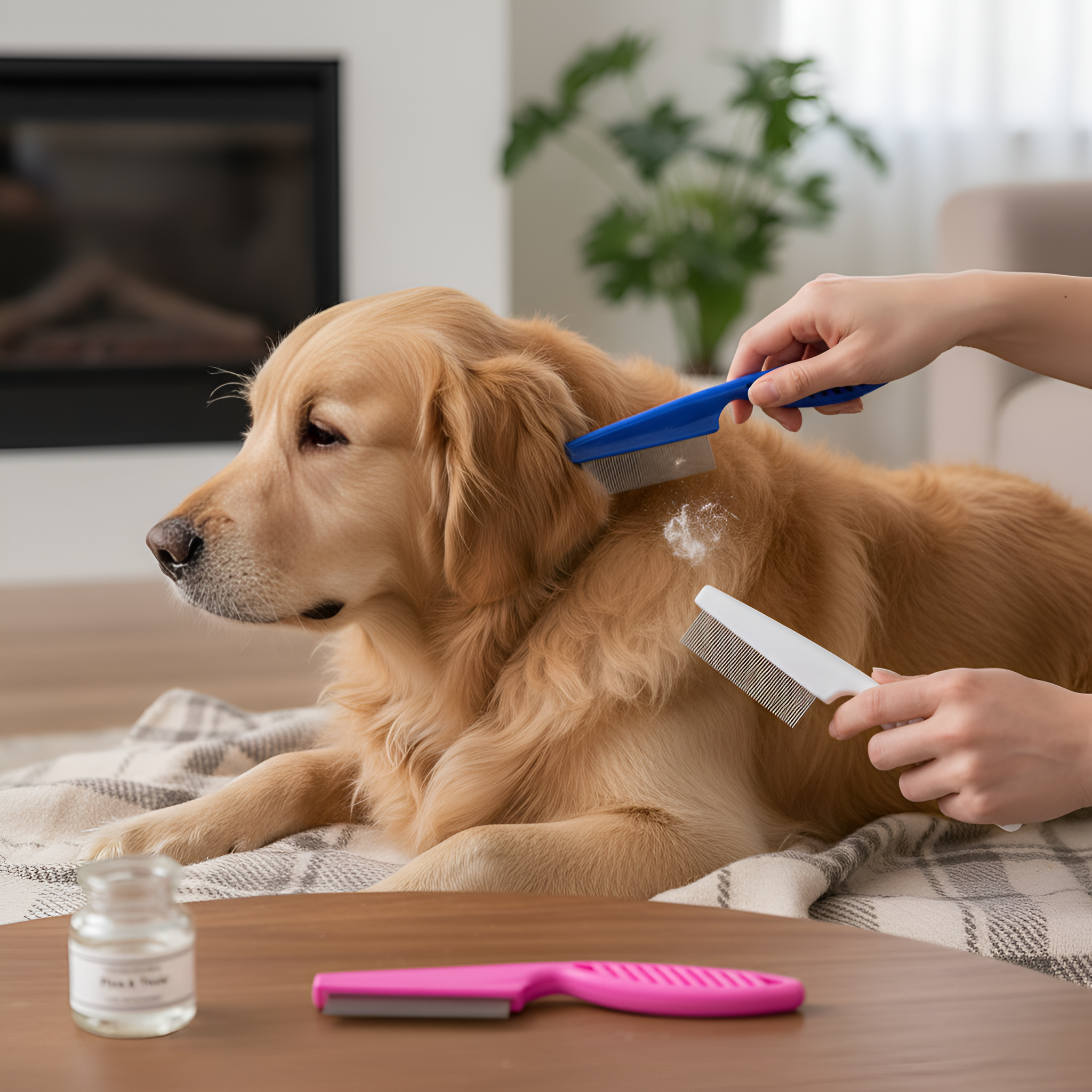 Steel Pet Hair And Tear Stain Remover Brush For Dogs And Cats