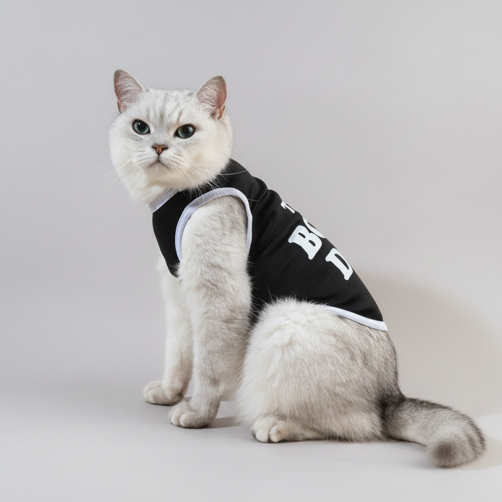 Letter Graphic Pet Tank For Dog And Cat