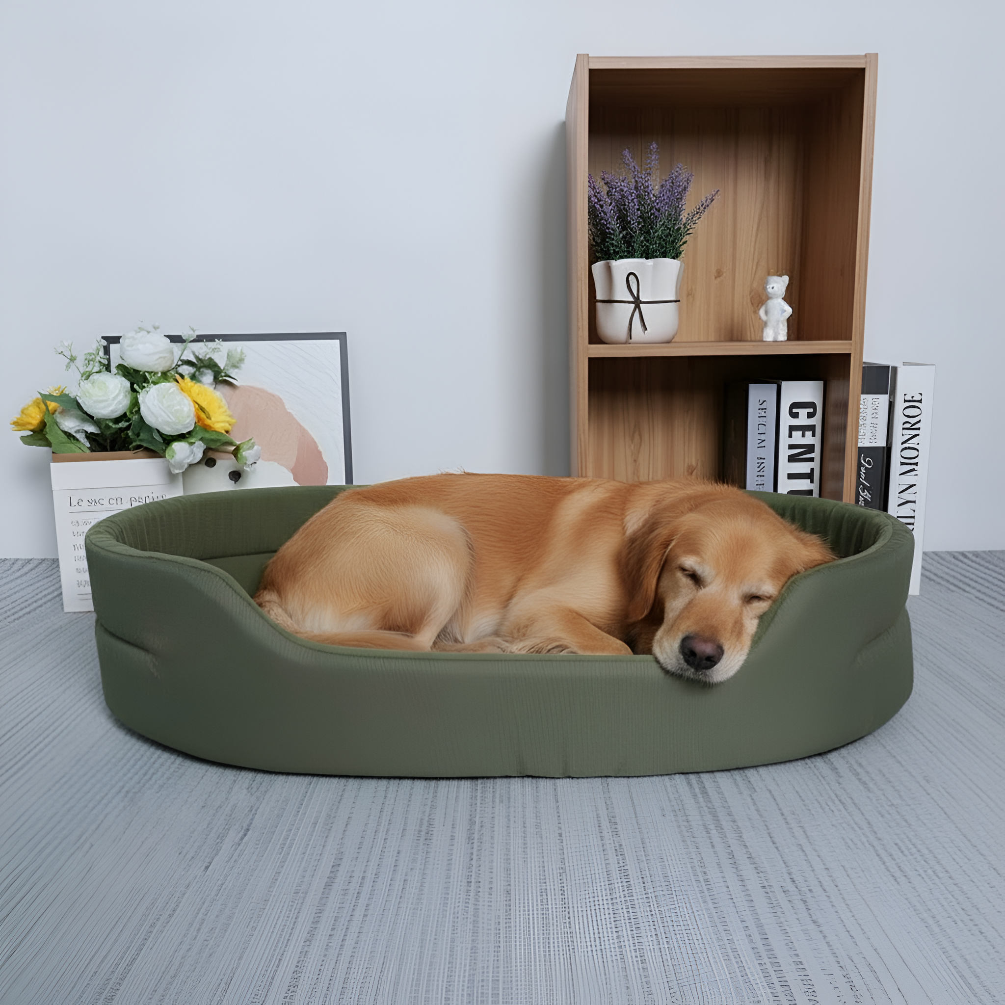 Comfortable Dog Bed Soft Plush Pet Mattress With Non Slip Bottom