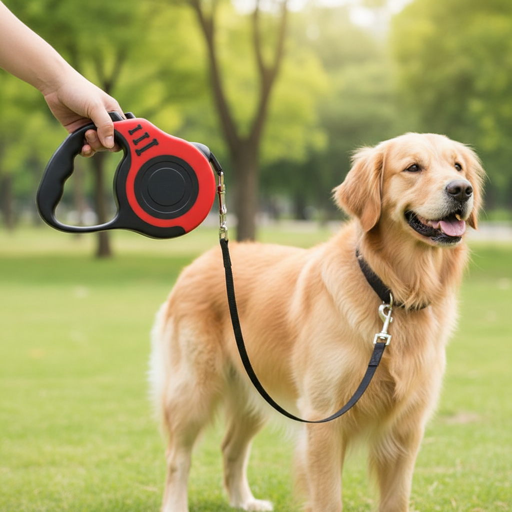 Retractable Dog Leash Easy Control Walking Lead