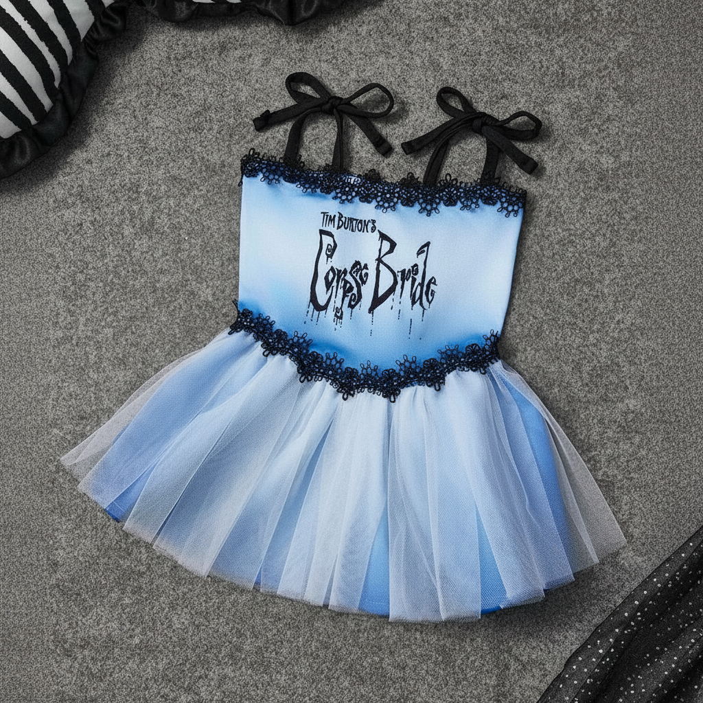 Strawberry Shortcake Cartoon Design Pet Dress With Lace Details 