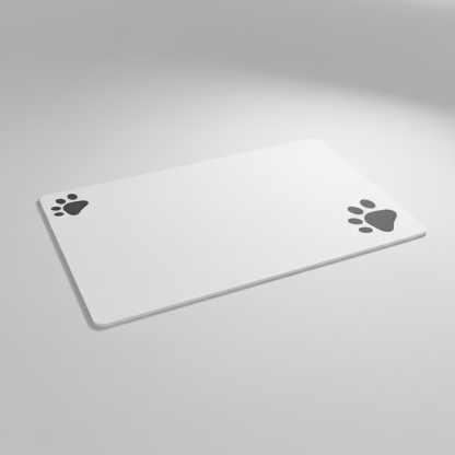 Reusable Feeding Mat With Paw Print Design For Dogs