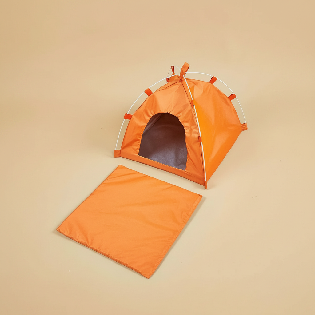 Foldable Waterproof Pet Tent House With Cushion