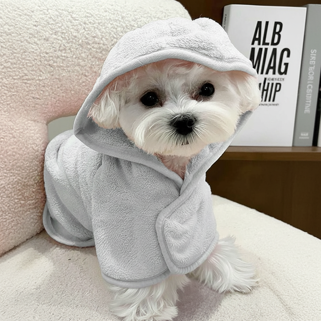 Pet Bathrobe Hood Design