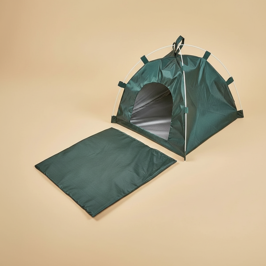 Foldable Waterproof Pet Tent House With Cushion