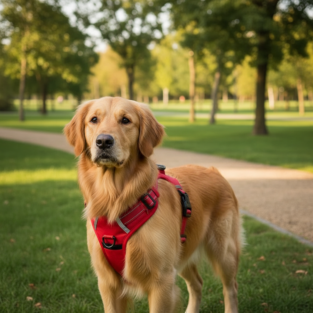 Adjustable No Pull Pet Harness With Control Handle For Large Dogs And Cats