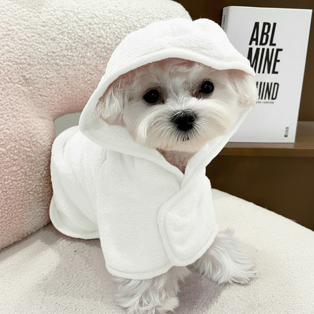 Pet Bathrobe Hood Design