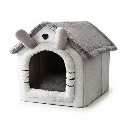 Soft Polyester Pet House For Cats And Dogs With Washable Cushion