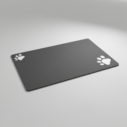 Reusable Feeding Mat With Paw Print Design For Dogs