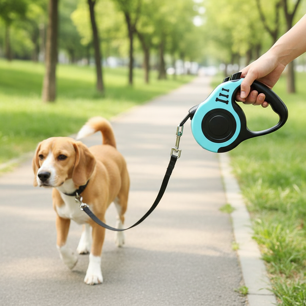 Retractable Dog Leash Easy Control Walking Lead