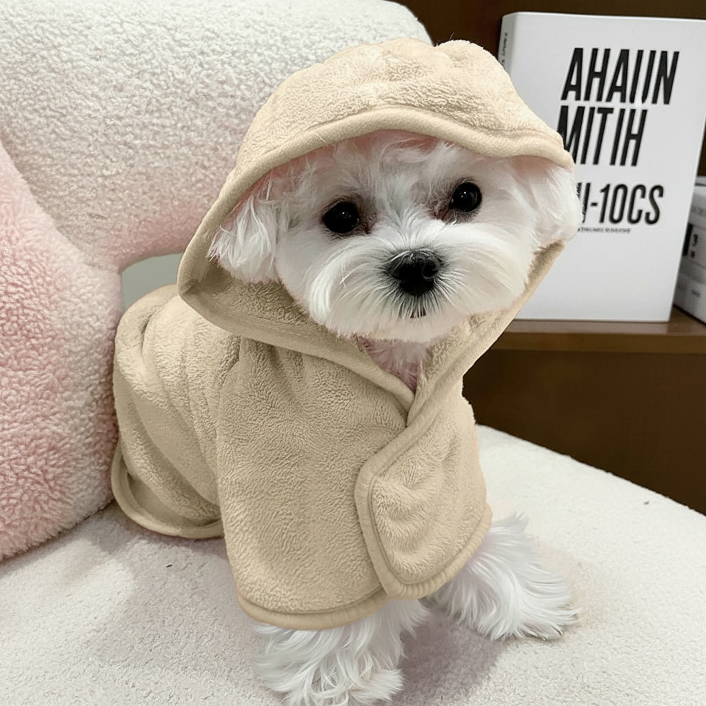 Pet Bathrobe Hood Design