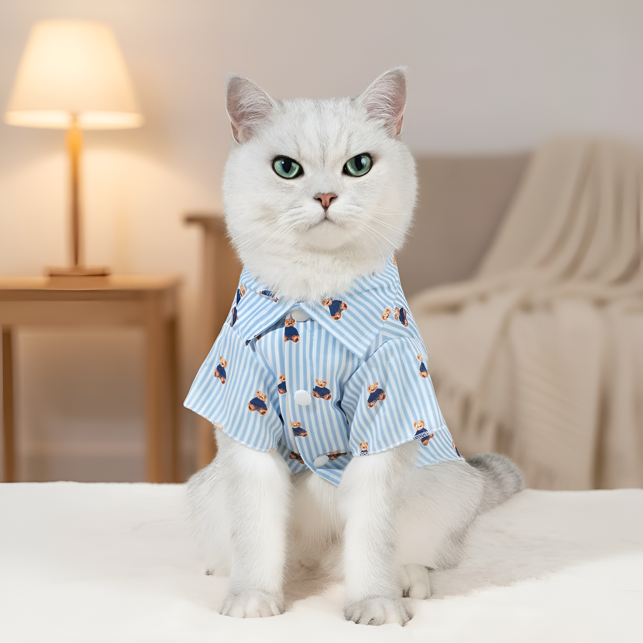 Tropical Print Pet Shirt With Pineapple And Hibiscus Design