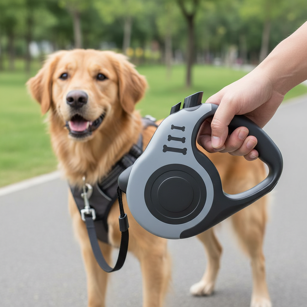 Retractable Dog Leash Easy Control Walking Lead