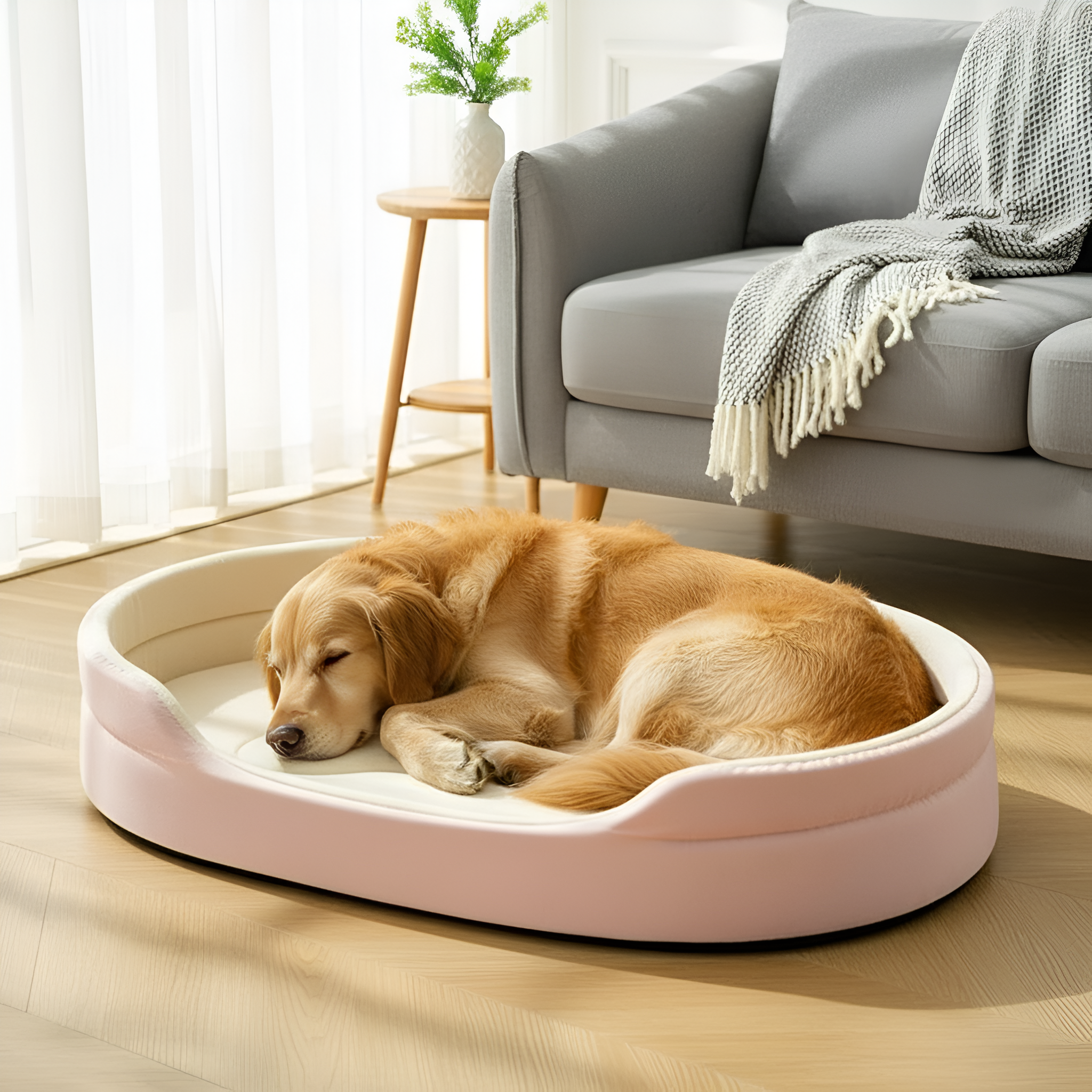 Comfortable Dog Bed Soft Plush Pet Mattress With Non Slip Bottom
