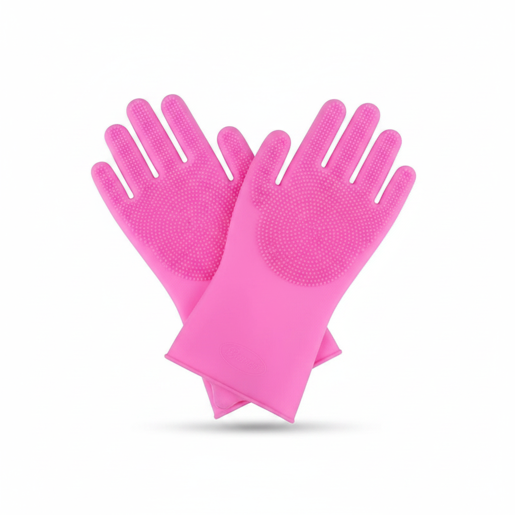 Silicone Pet Grooming Glove For Dog Cat Bath And Hair Removal