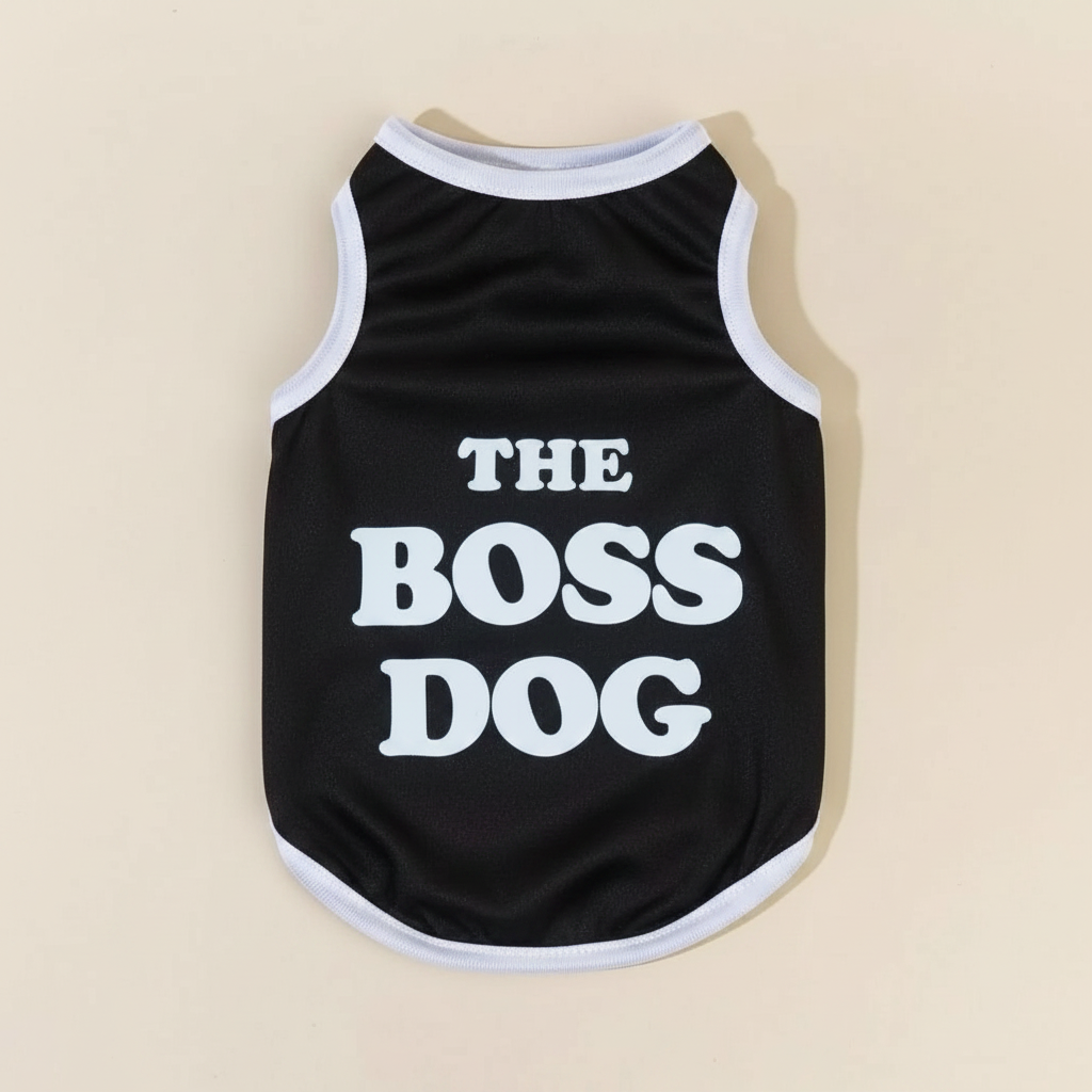 Letter Graphic Pet Tank For Dog And Cat