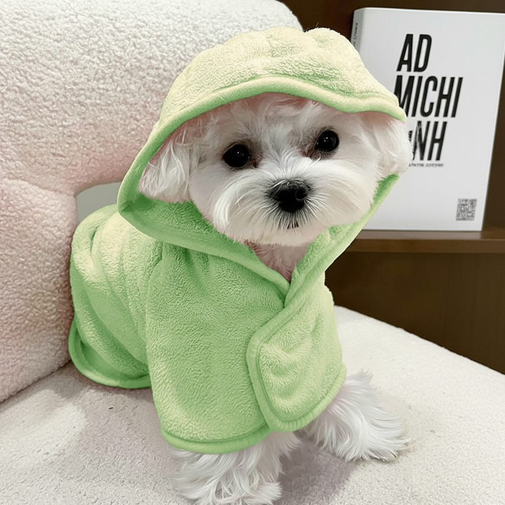 Pet Bathrobe Hood Design