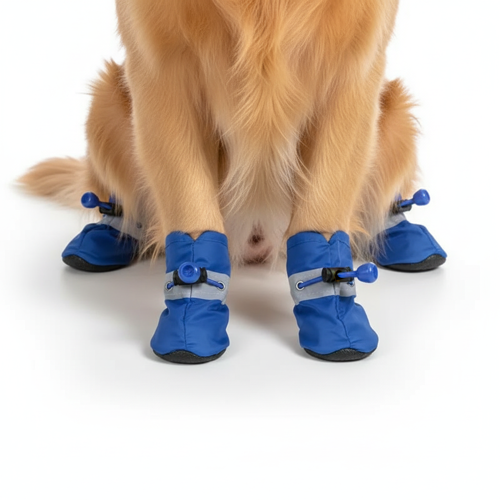 4 Pieces Water Resistant Dog Paw Protector Shoes