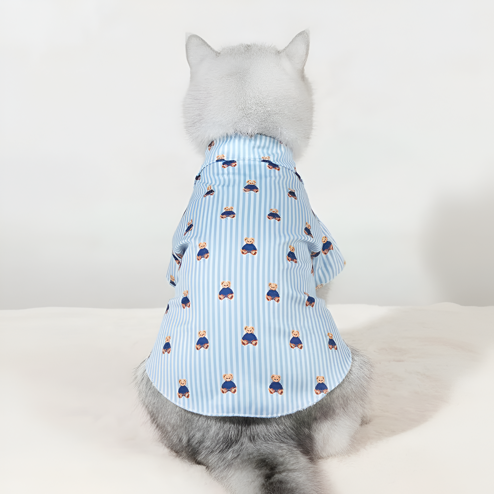 Tropical Print Pet Shirt With Pineapple And Hibiscus Design